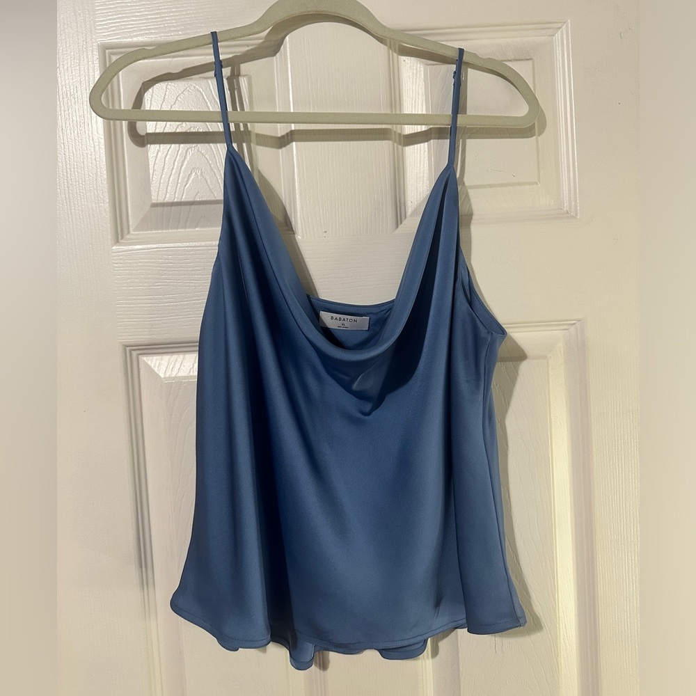 Aritzia Babaton Cowelneck Satin Camisole